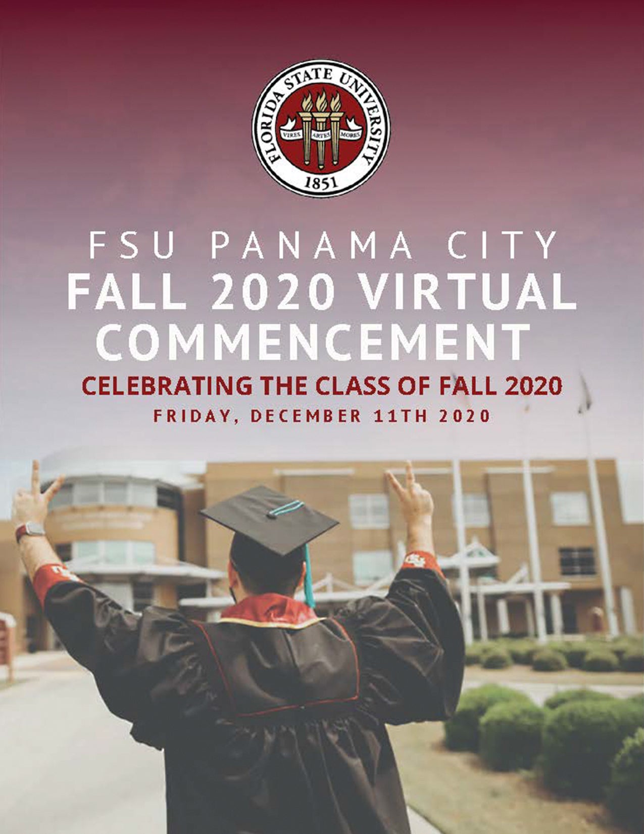 Virtual commencement fall 2020 FSU Panama City